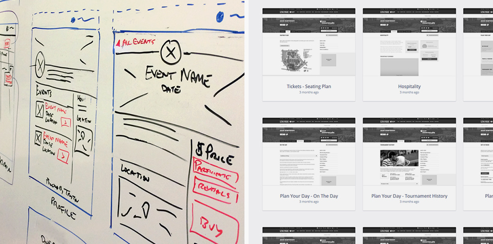 Wireframes of our design solution